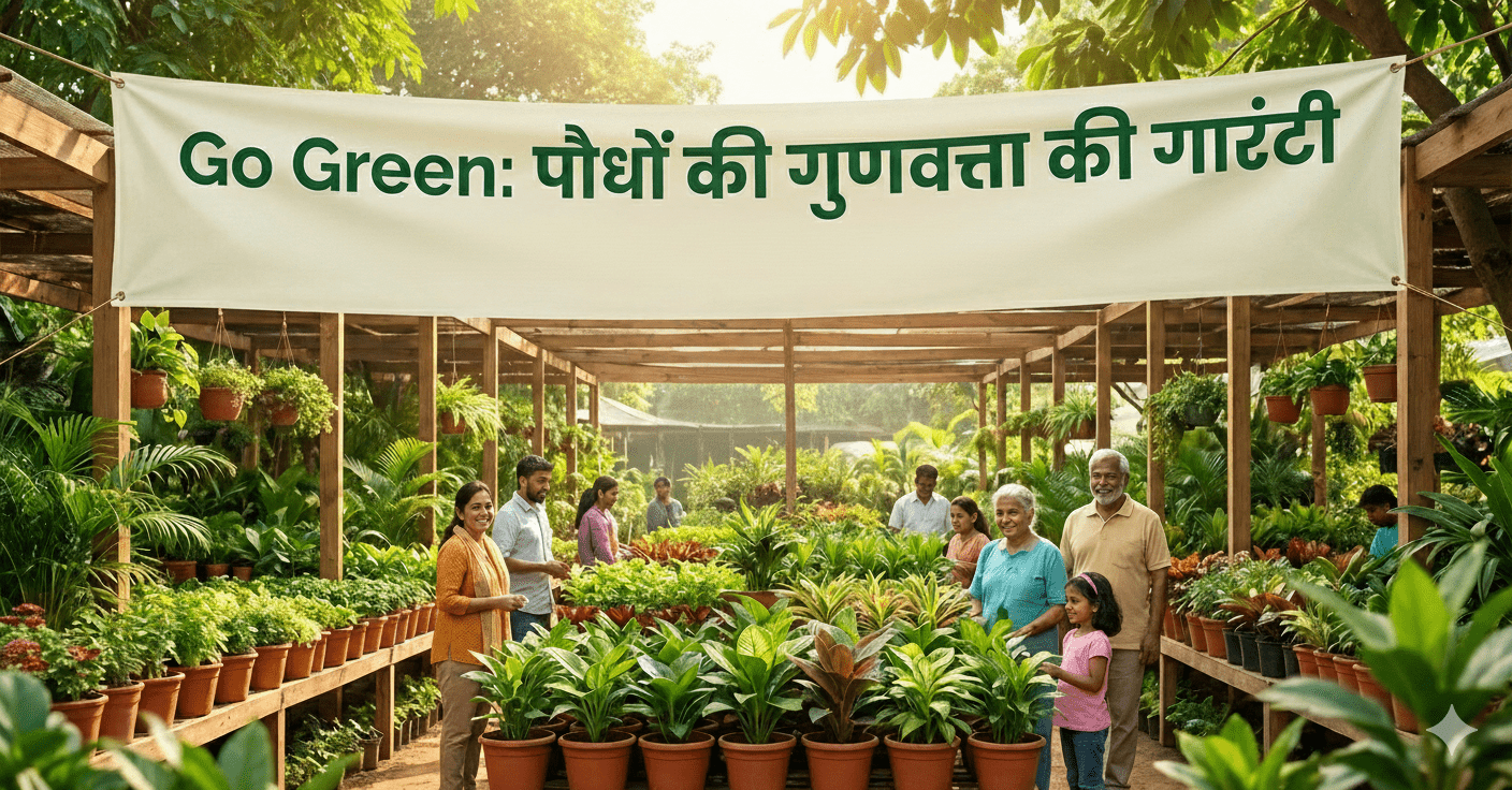Go Green: पौधों की गुणवत्ता की गारंटी - GO GREEN