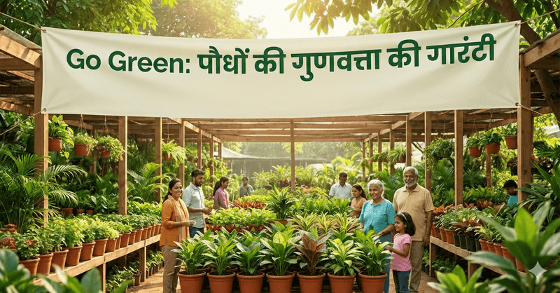Go Green: पौधों की गुणवत्ता की गारंटी
